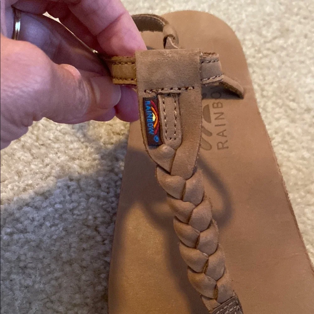 Rainbow Women's Tan Braided Sandals - Picture 3 of 7
